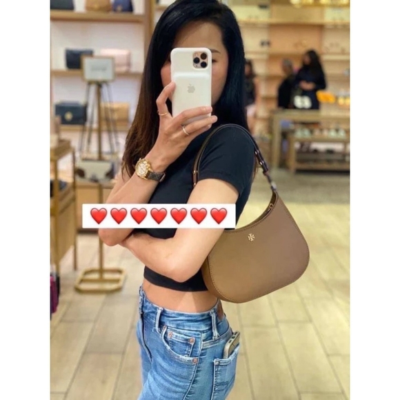 NWT!!! TORYBURCH EMERSON SHOULDER BAG (BROWN) - Picture 1 of 8